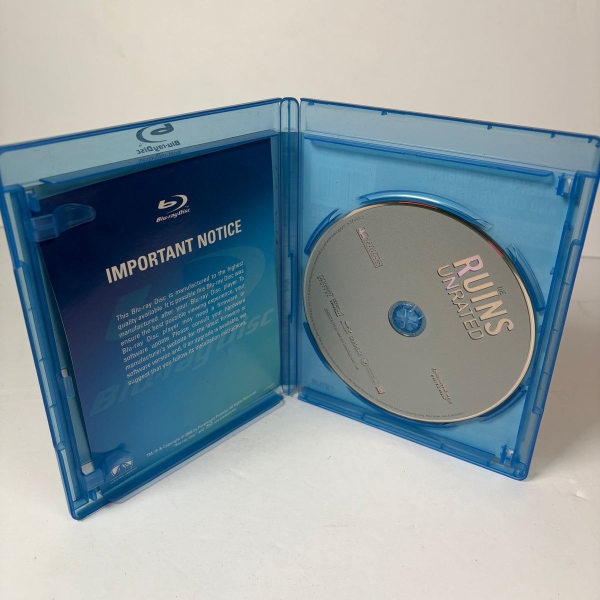 The Ruins UNRATED Blu-ray Disc Horror Thriller Jena Malone Shawn Ashmore