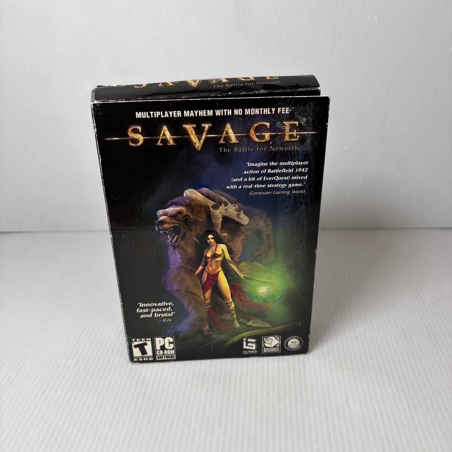 Savage: The Battle for Newerth PC CD-ROM Video Game MMO RTSS Double Gate Fold