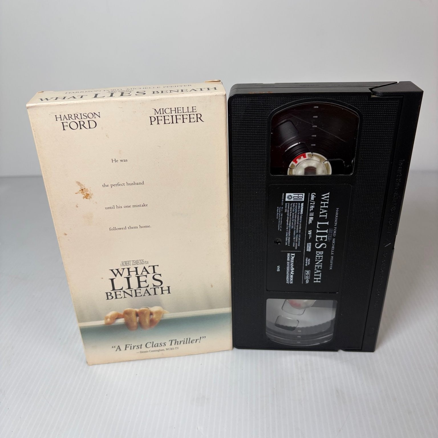 What Lies Beneath VHS 2000 Supernatural Thriller Harrison Ford DreamWorks