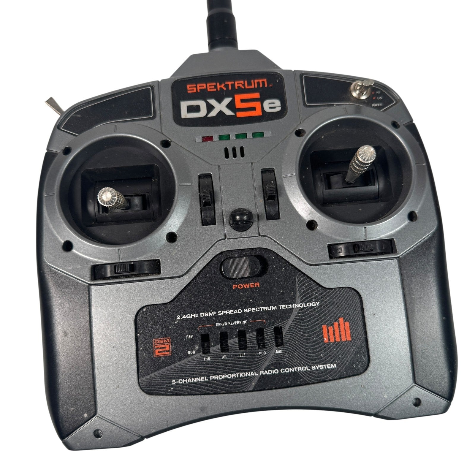 Futaba Attack-4 FP-T4NBL & Spektrum DX5e RC Transmitters Lot AS IS Untested