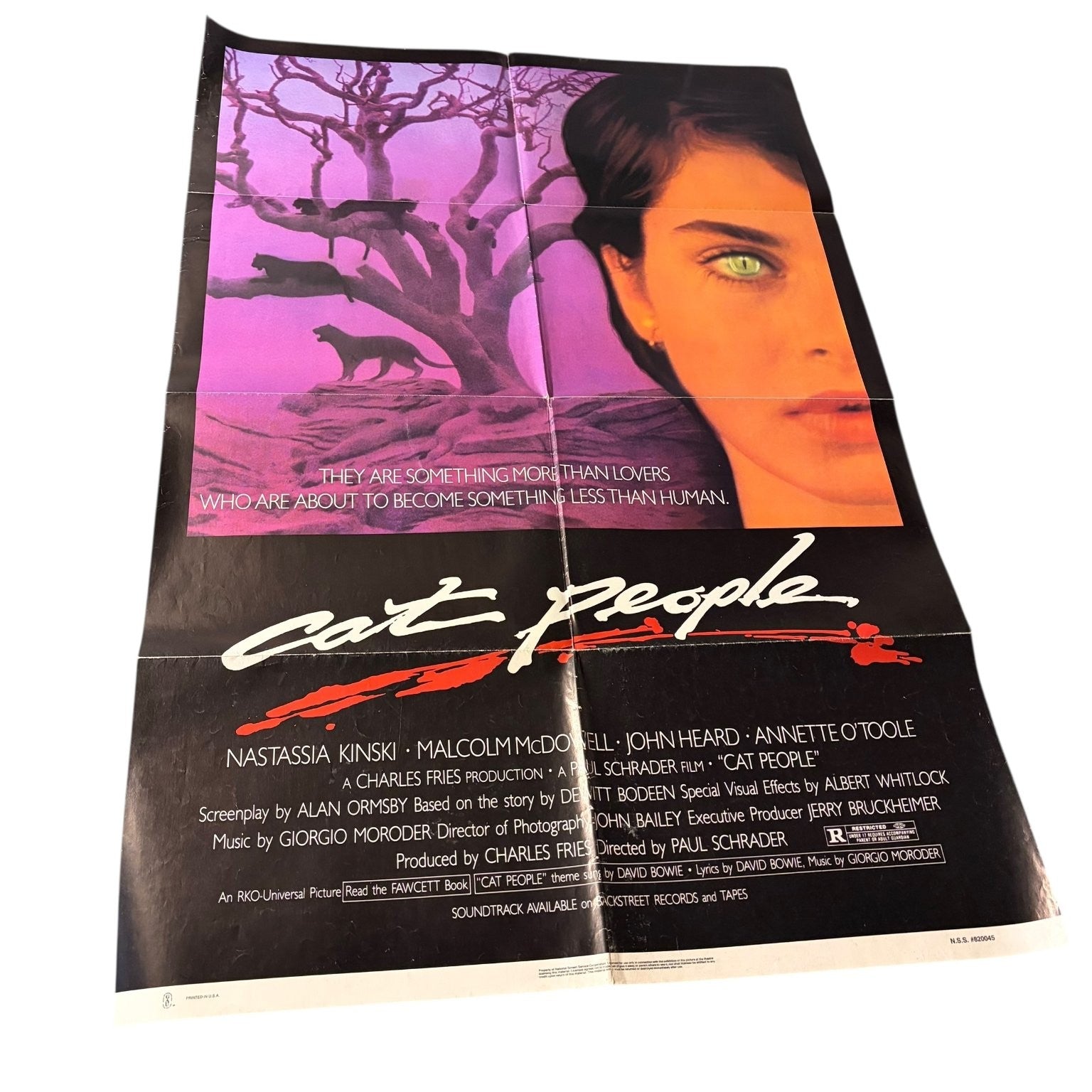 Cat People 1982 One Sheet Movie Poster Nastassia Kinski Paul Schrader Horror