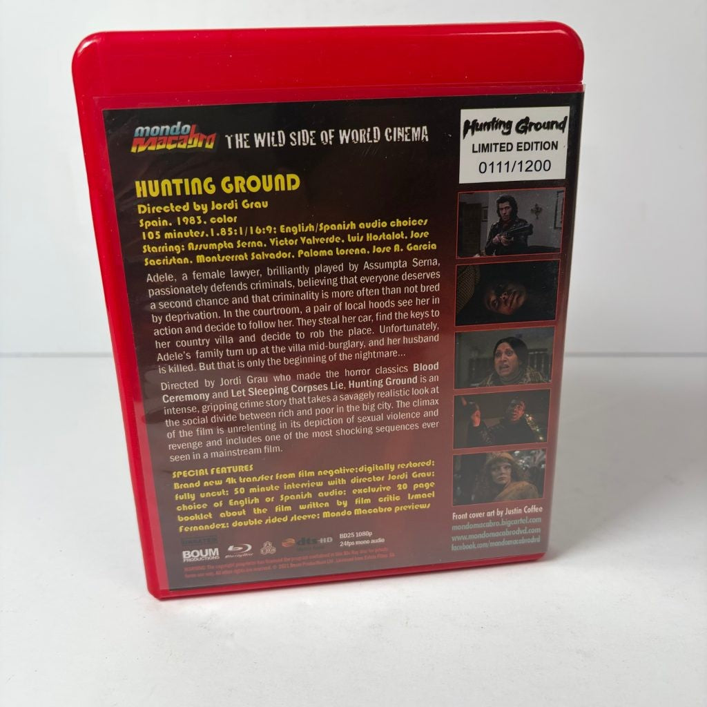 Hunting Ground Blu-ray Mondo Macabro Limited Edition Jordi Grau Spanish Horror