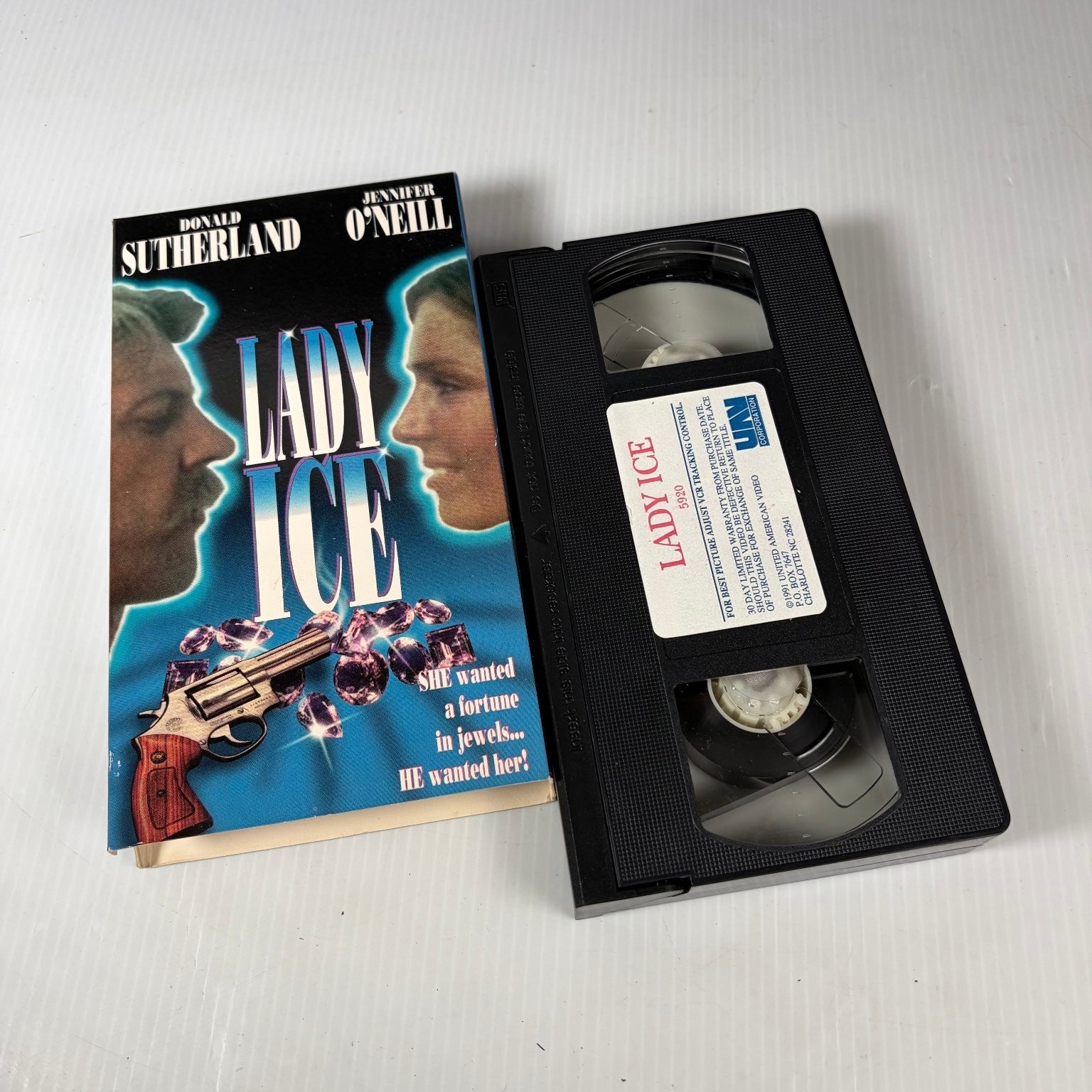 Lady Ice VHS 1987 Action Crime Thriller Original Release UTA