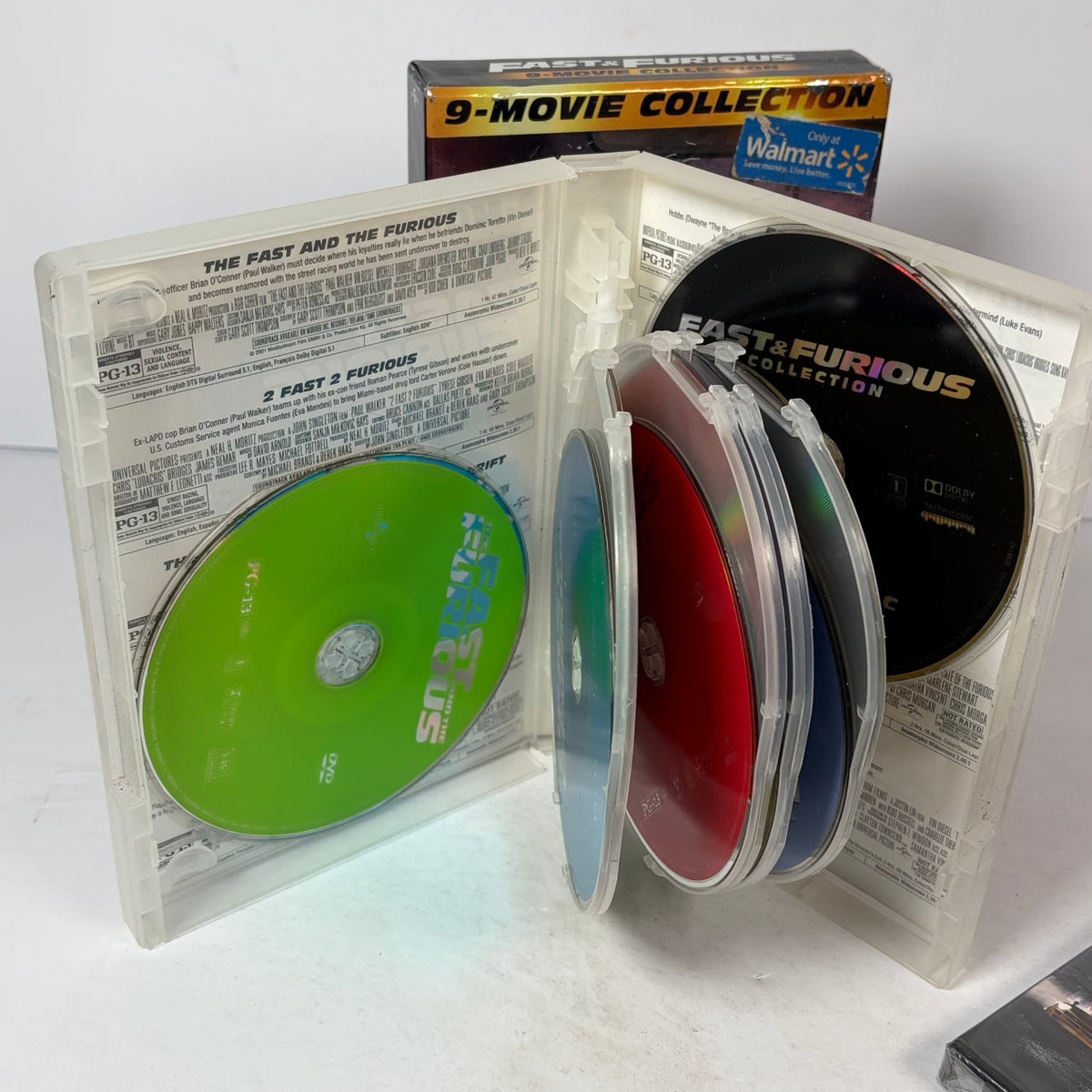 Fast & Furious 10-Movie DVD Collection Lot
