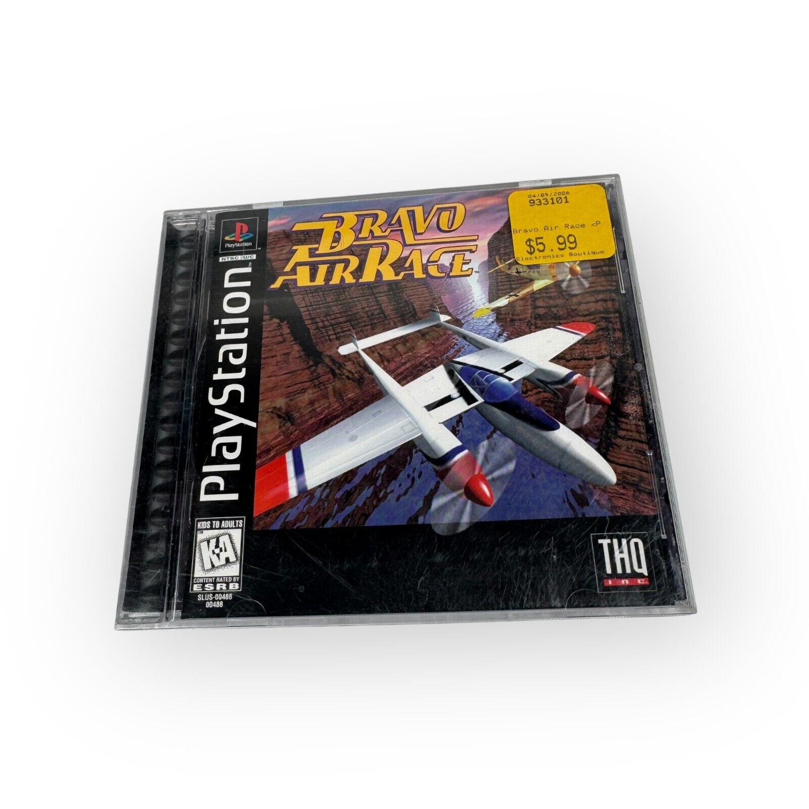 Bravo Air Race (Sony PlayStation 1, 1997) PS1 Complete CIB Black Label THQ