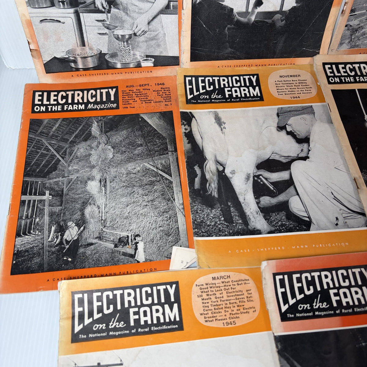 11 Vintage Electricity on the Farm Magazines 1944-1947 Rural Electrification Lot