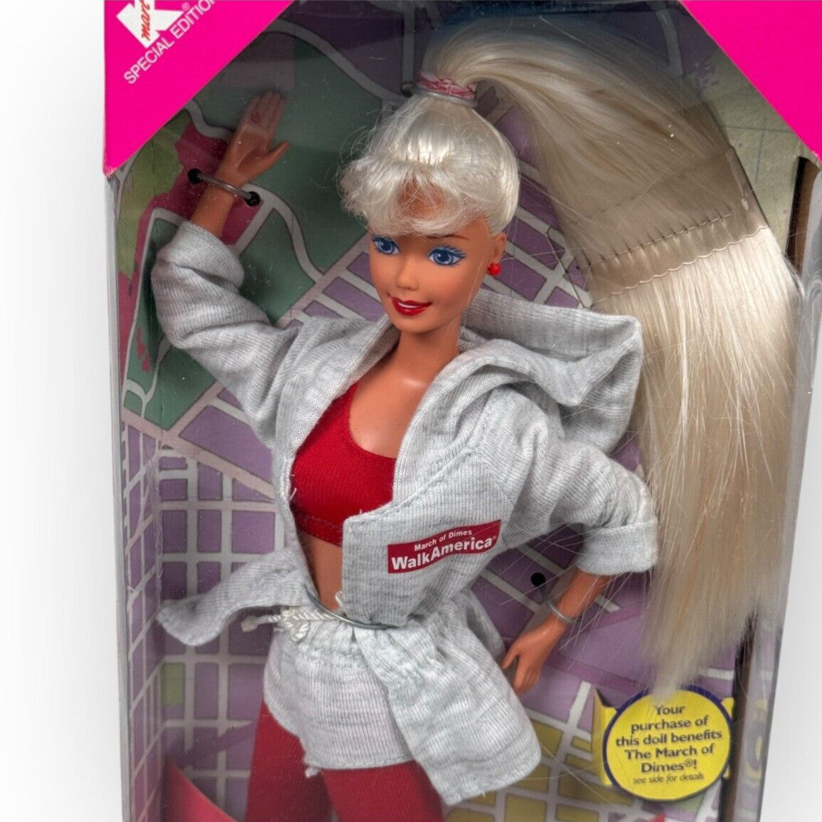 March of Dimes Walk America Special Edition Barbie Doll 1997 Mattel #18506