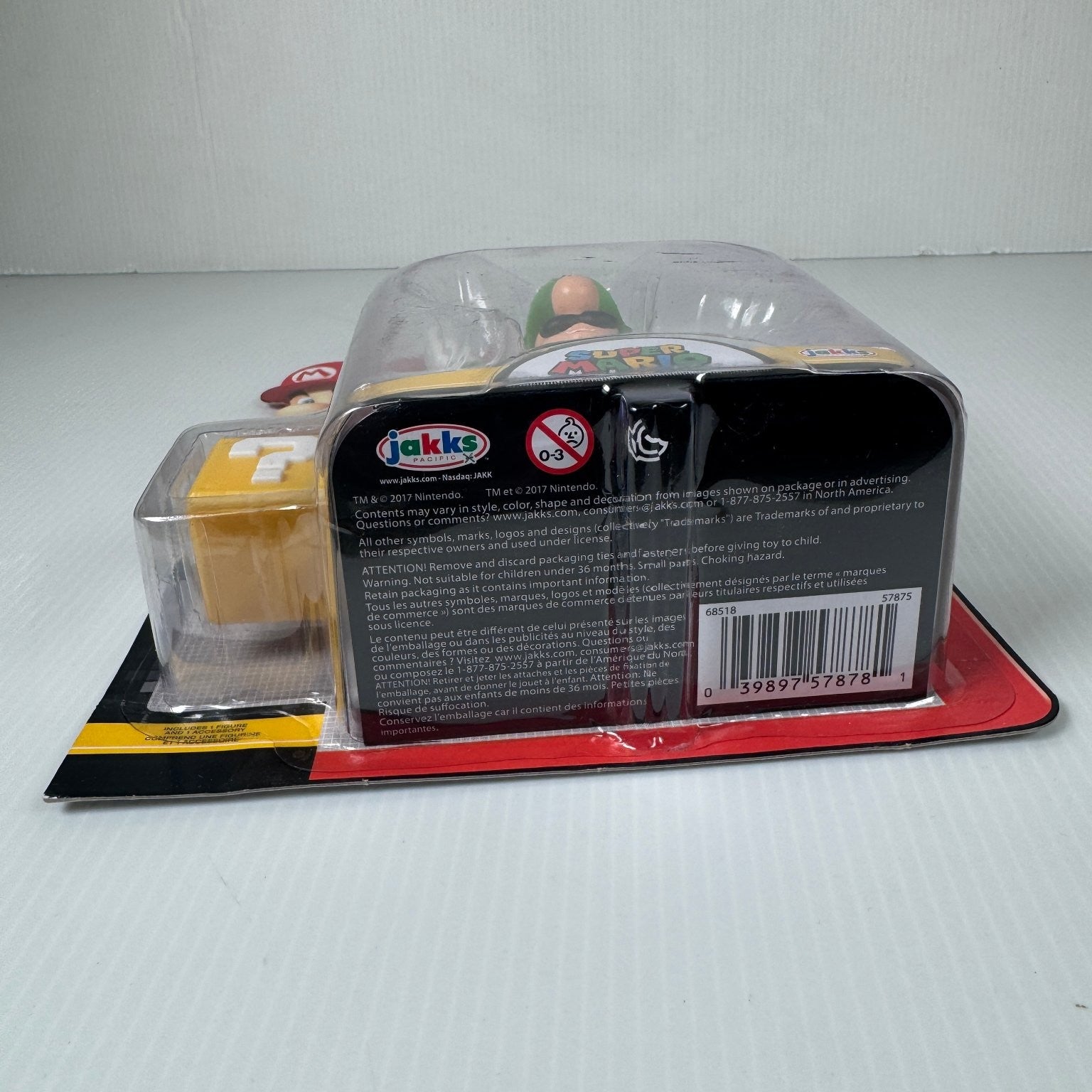 Luigi Super Mario Bros 4.5 Inch Figure with Question Block Series 2-6