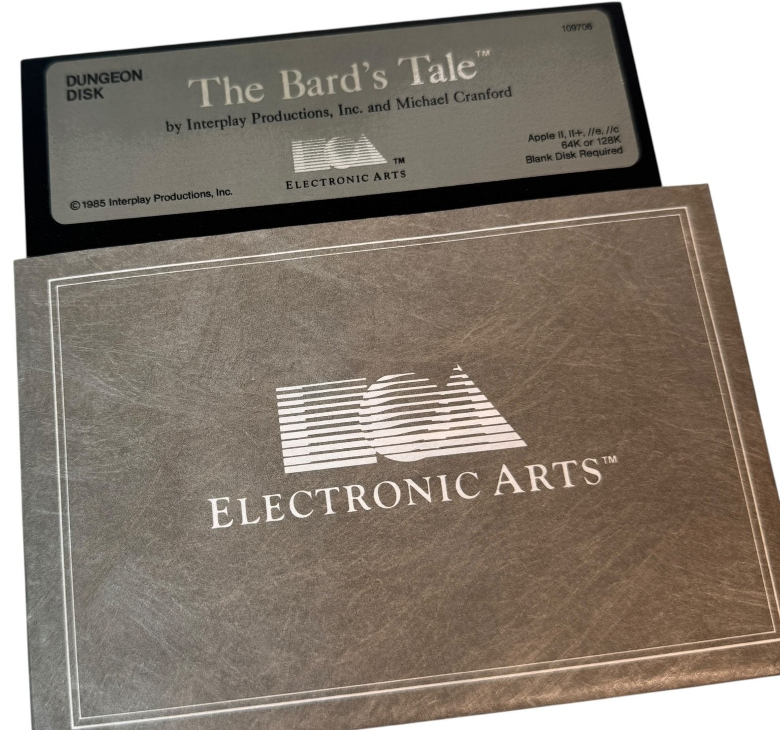 The Bard's Tale Original Apple II RPG Video Game Electronic Arts Disks Only