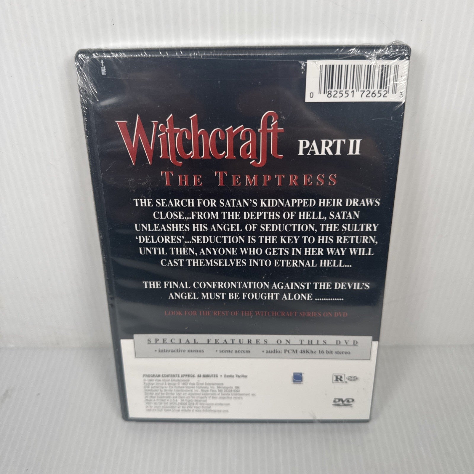 Witchcraft II: The Temptress DVD 1997 R Factory Sealed RARE OOP Horror