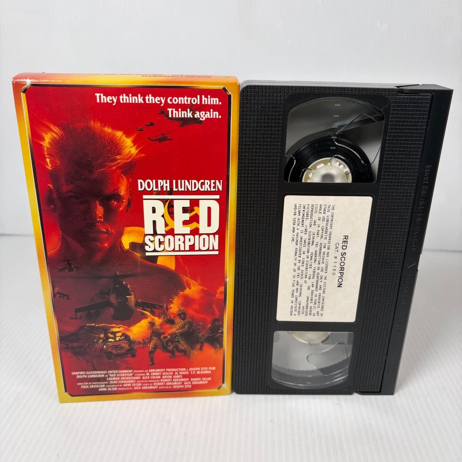 RED SCORPION VHS 1993 Action Thriller Dolph Lundgren StarMaker Anchor Bay