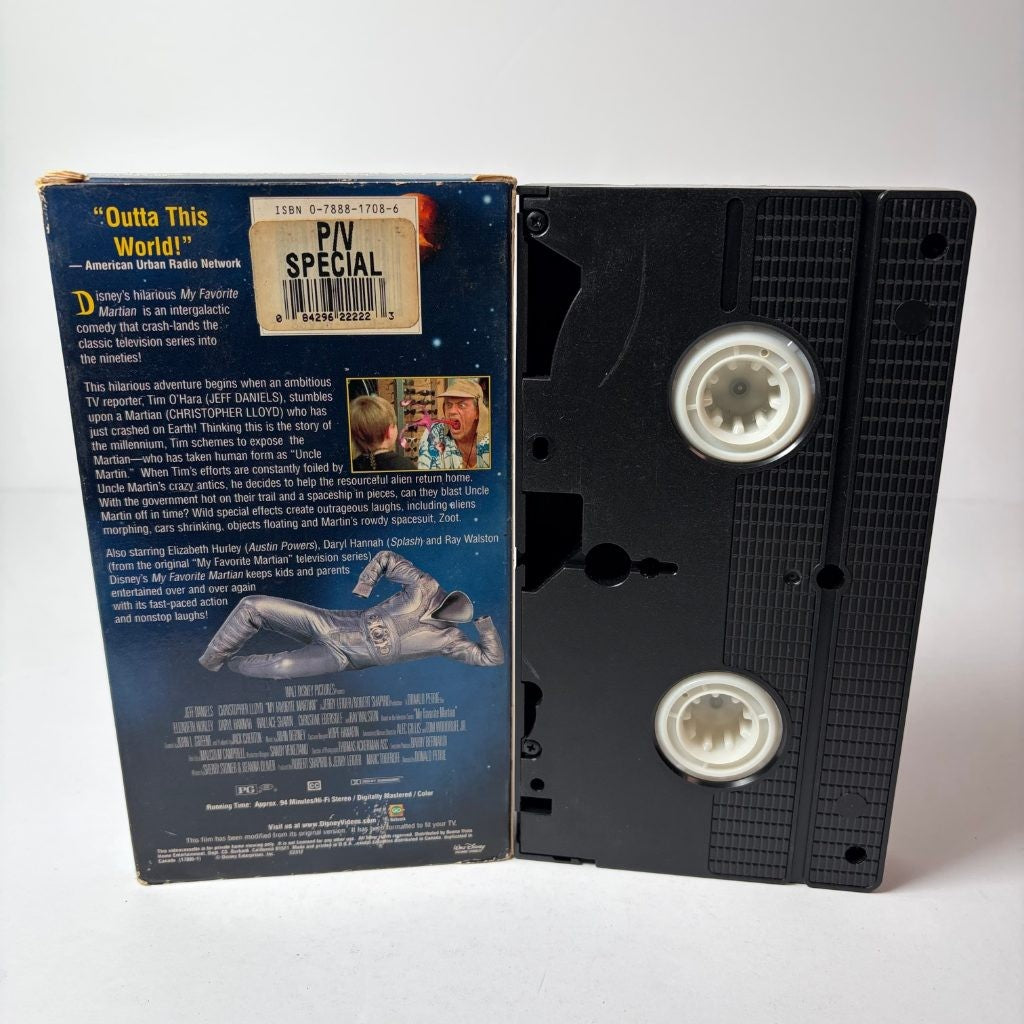 Disney's My Favorite Martian VHS Jeff Daniels Christopher Lloyd Comedy