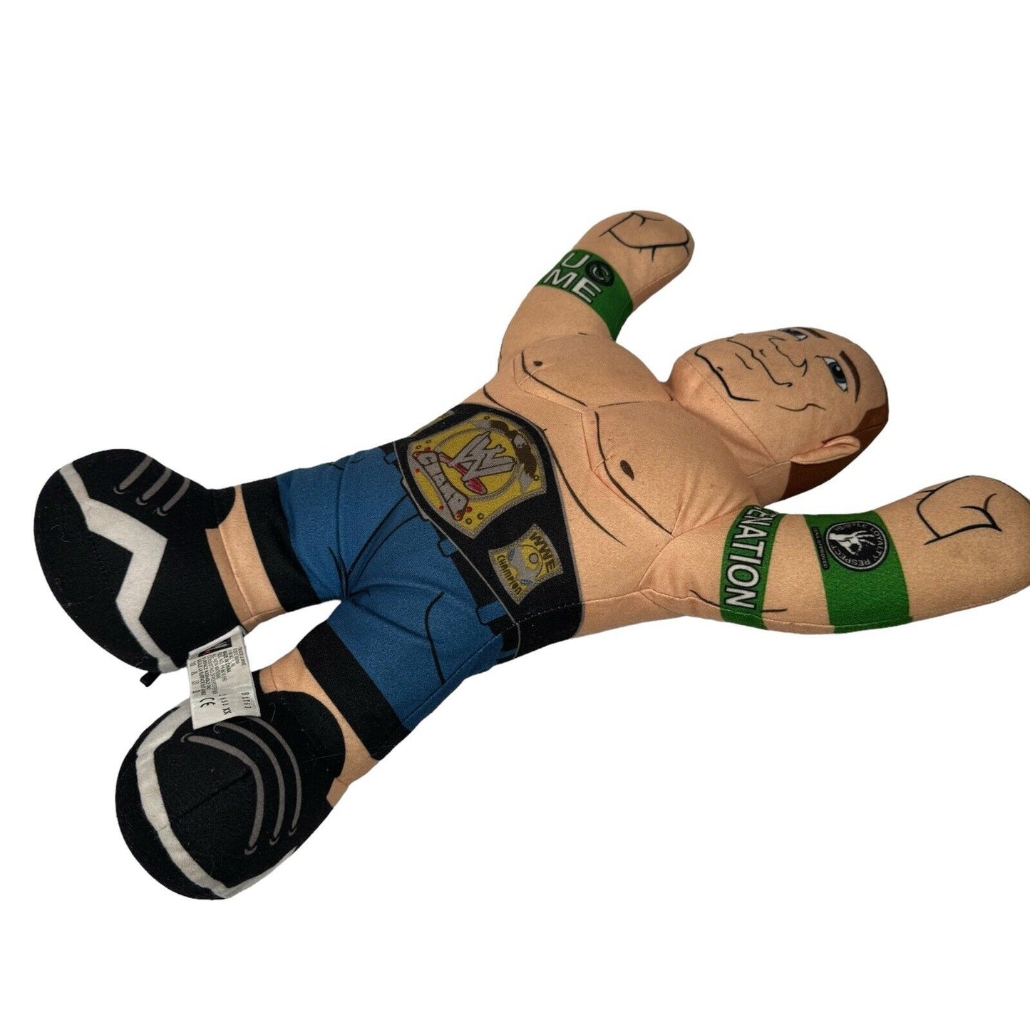 WWE John Cena Cenation Plush Talking Wrestler 2012 Brawlin Buddies 16"