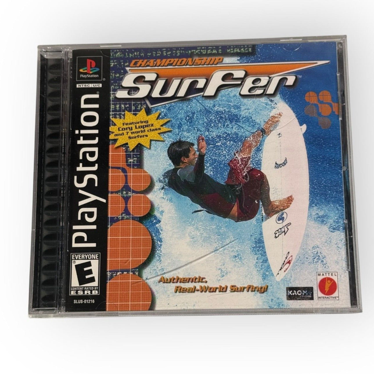 Championship Surfer Playstation 1 Surfing Game Complete Black Label CIB