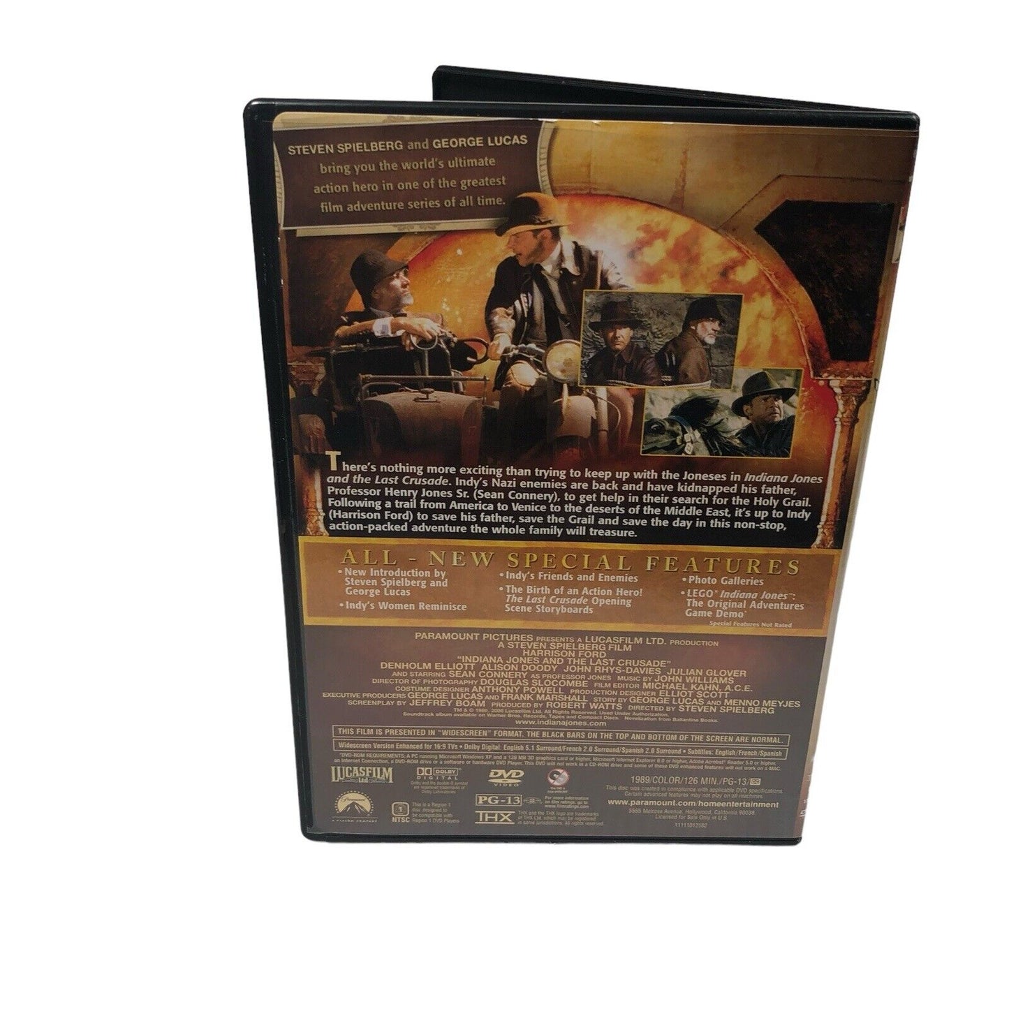 Indiana Jones: The Complete Adventure Collection (DVD) Widescreen - VG