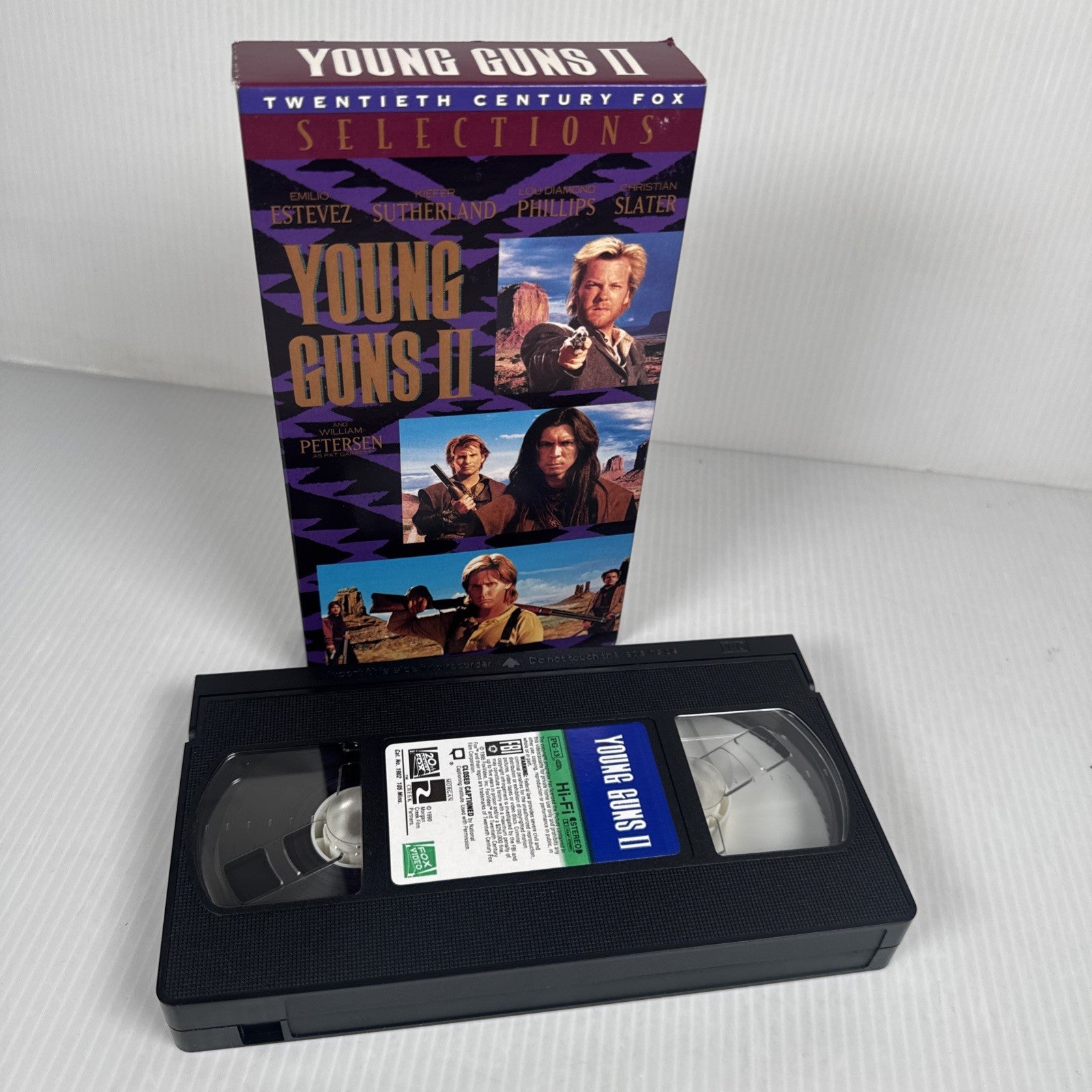Young Guns II (VHS, 1991) Emilio Estevez, Kiefer Sutherland, Christian Slater