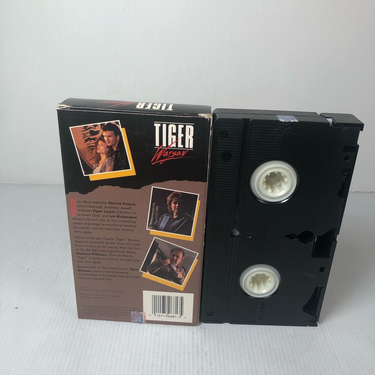 TIGER Warsaw VHS 1987 Drama Patrick Swayze RCA Columbia Home Video
