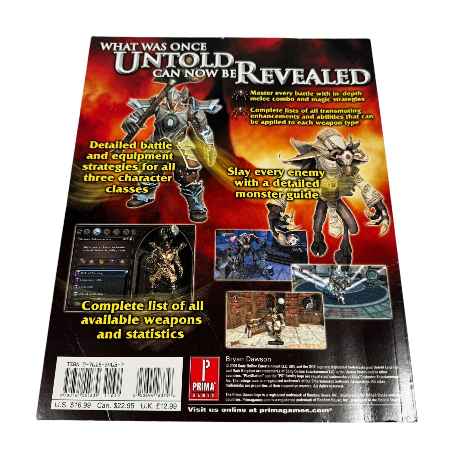 Untold Legends: Dark Kingdom : Prima Official Game Strategy Guide Bryan Dawson