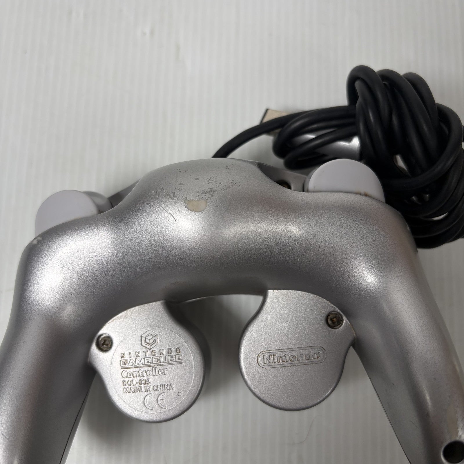 Nintendo GameCube Controller DOL-003 Silver Wired Original Official GC Accessory