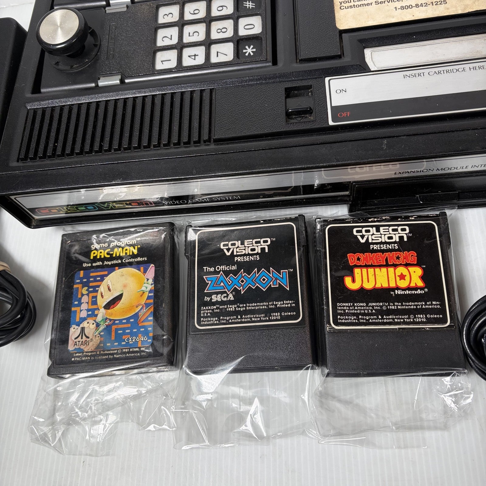 ColecoVision Video Game Console System w/ Atari Adapter & Games Tested & Working