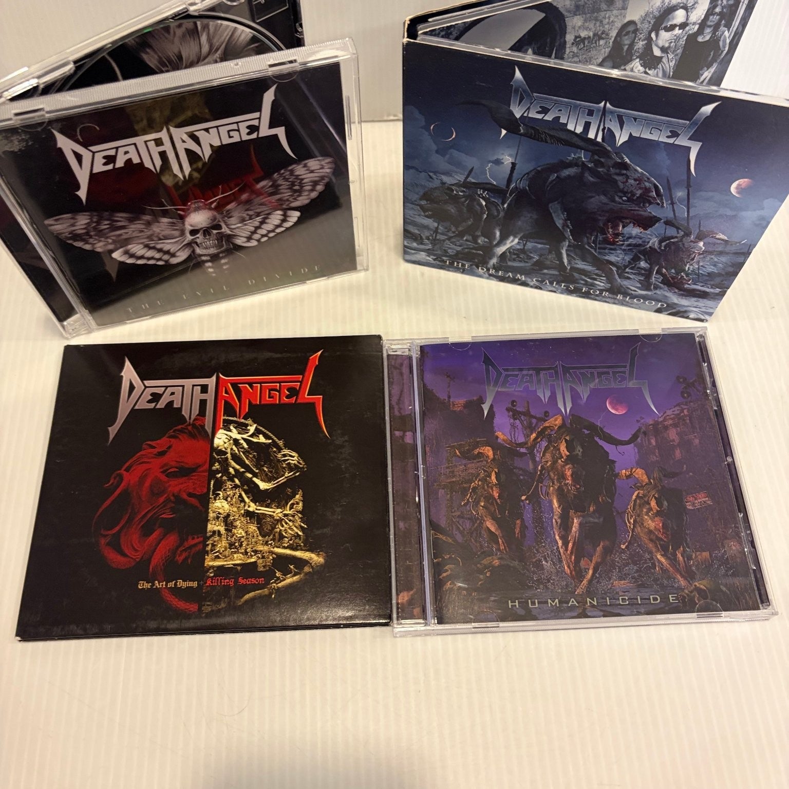 Death Angel 4 CD Lot Humanicide, Art of Dying & More Thrash Metal Nuclear Blast