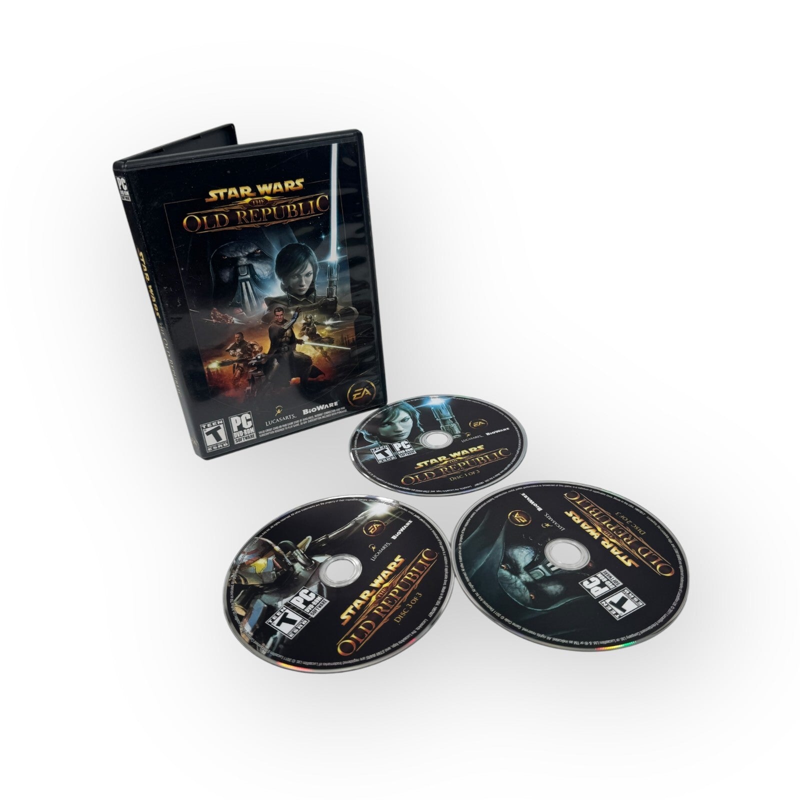 Star Wars the Old Republic 3-Disc (Windows PC, 2011) DVD-ROM Game (Not Knights)