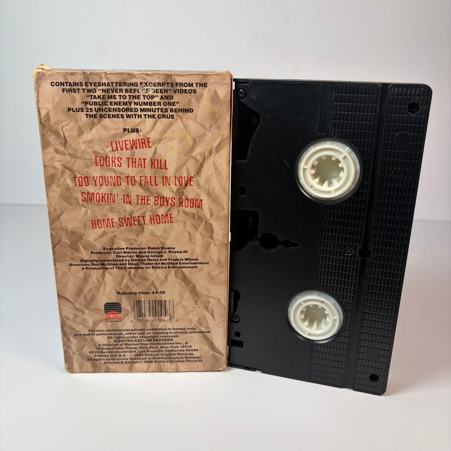 Mötley Crüe Uncensored VHS 1986 Music Video Elektra Asylum Records