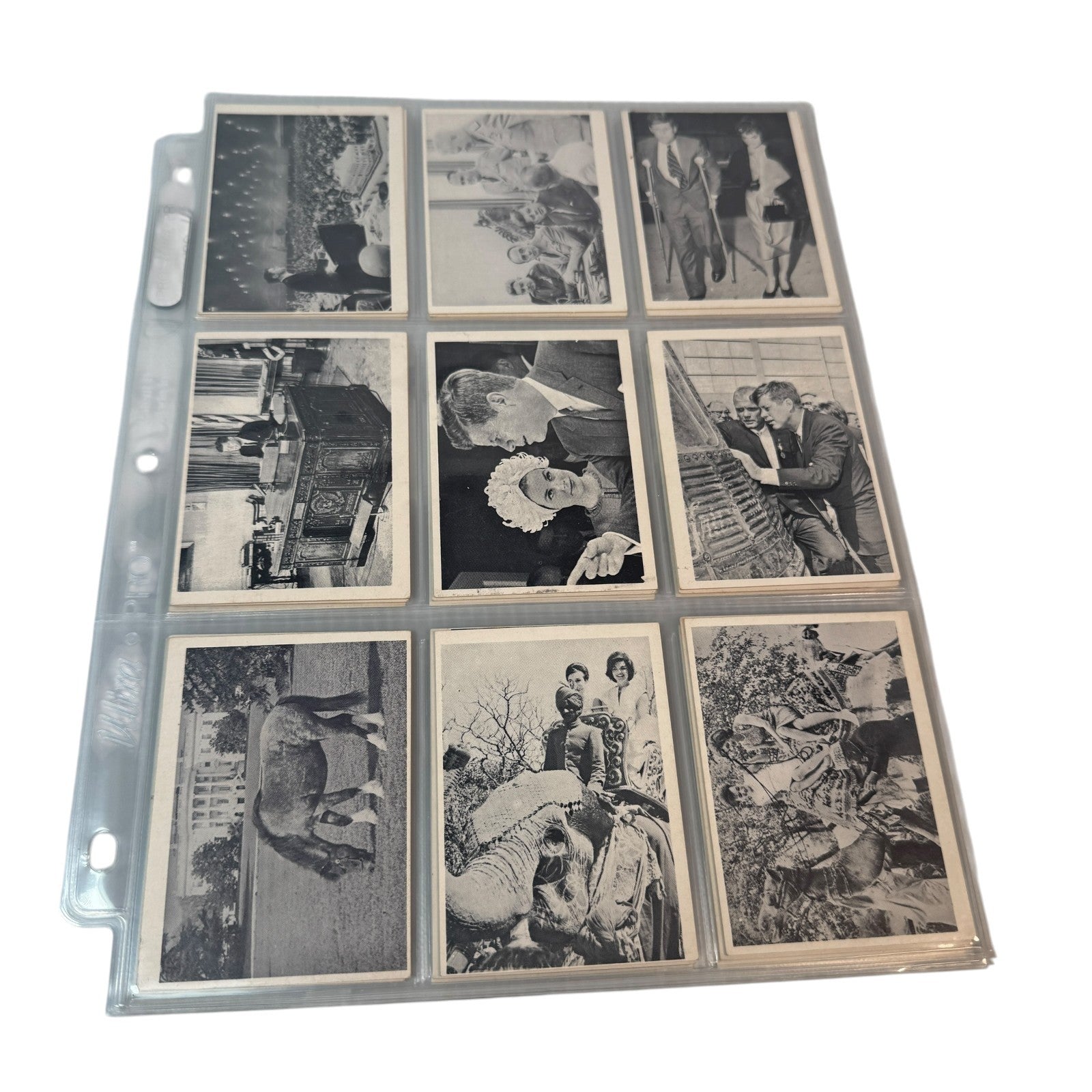 John F. Kennedy 64 Trading Cards Complete Set Rosan Printing Corp 1963 Edition