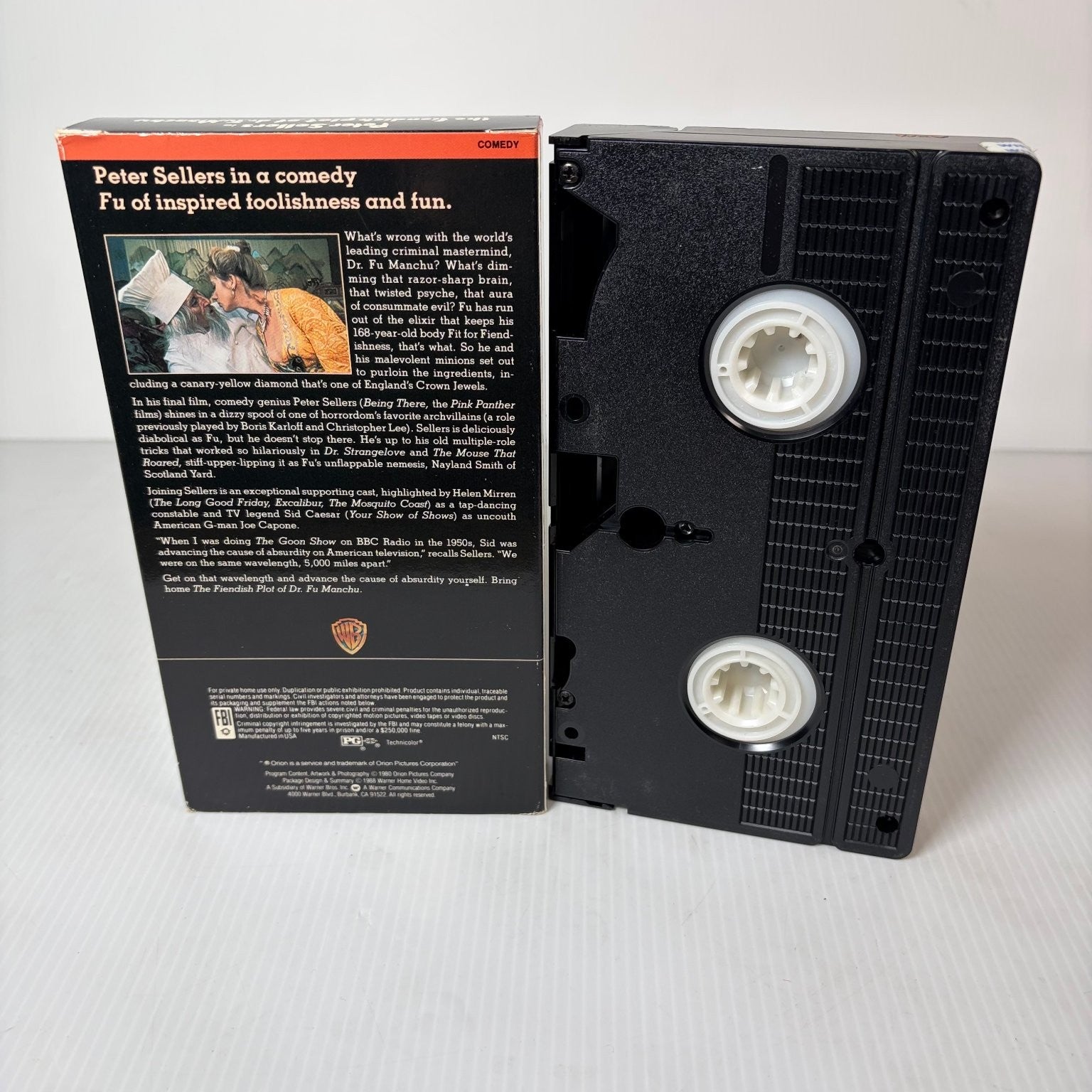 Fiendish Plot of Dr. Fu Manchu VHS 1980 Comedy Peter Sellers Warner Home Video
