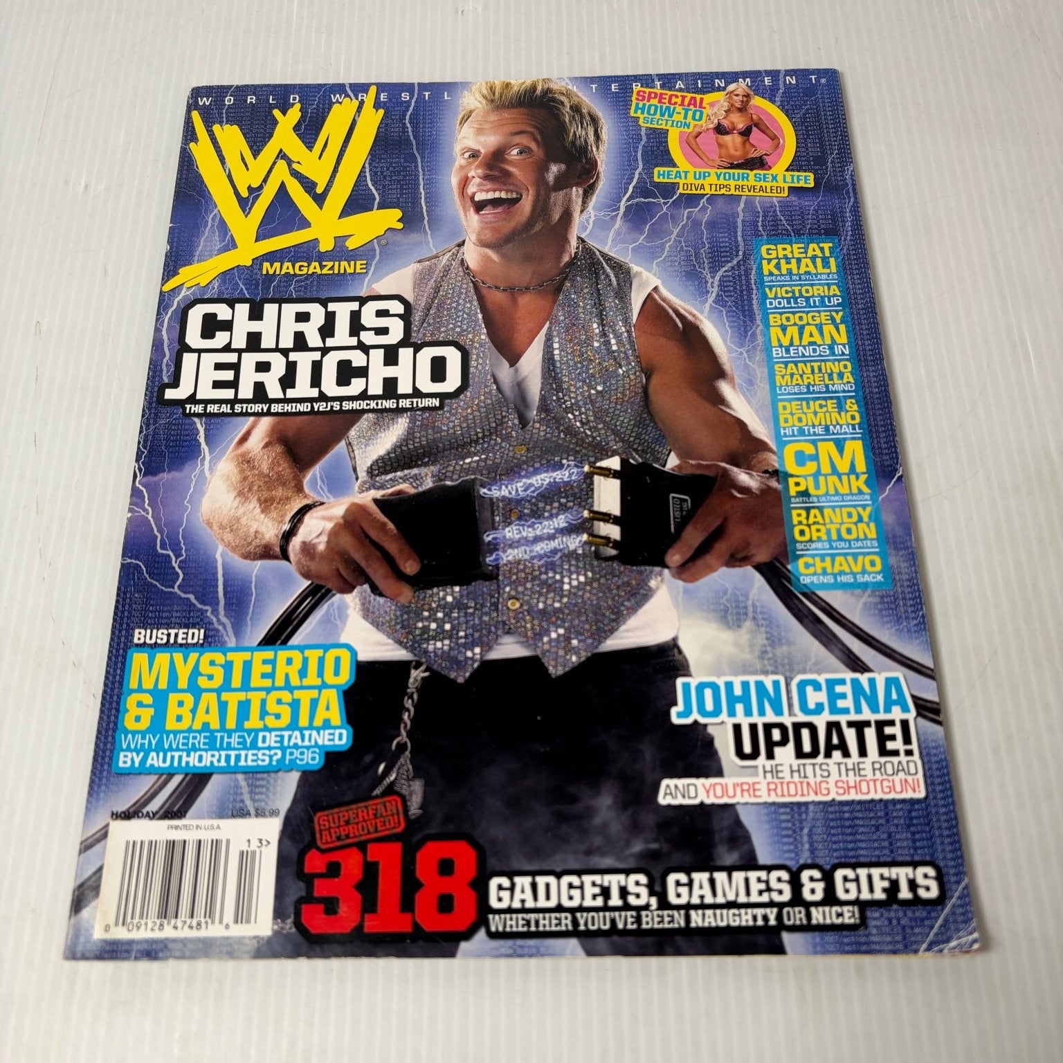 WWE Magazine Holiday 2007 Chris Jericho Wrestling Entertainment
