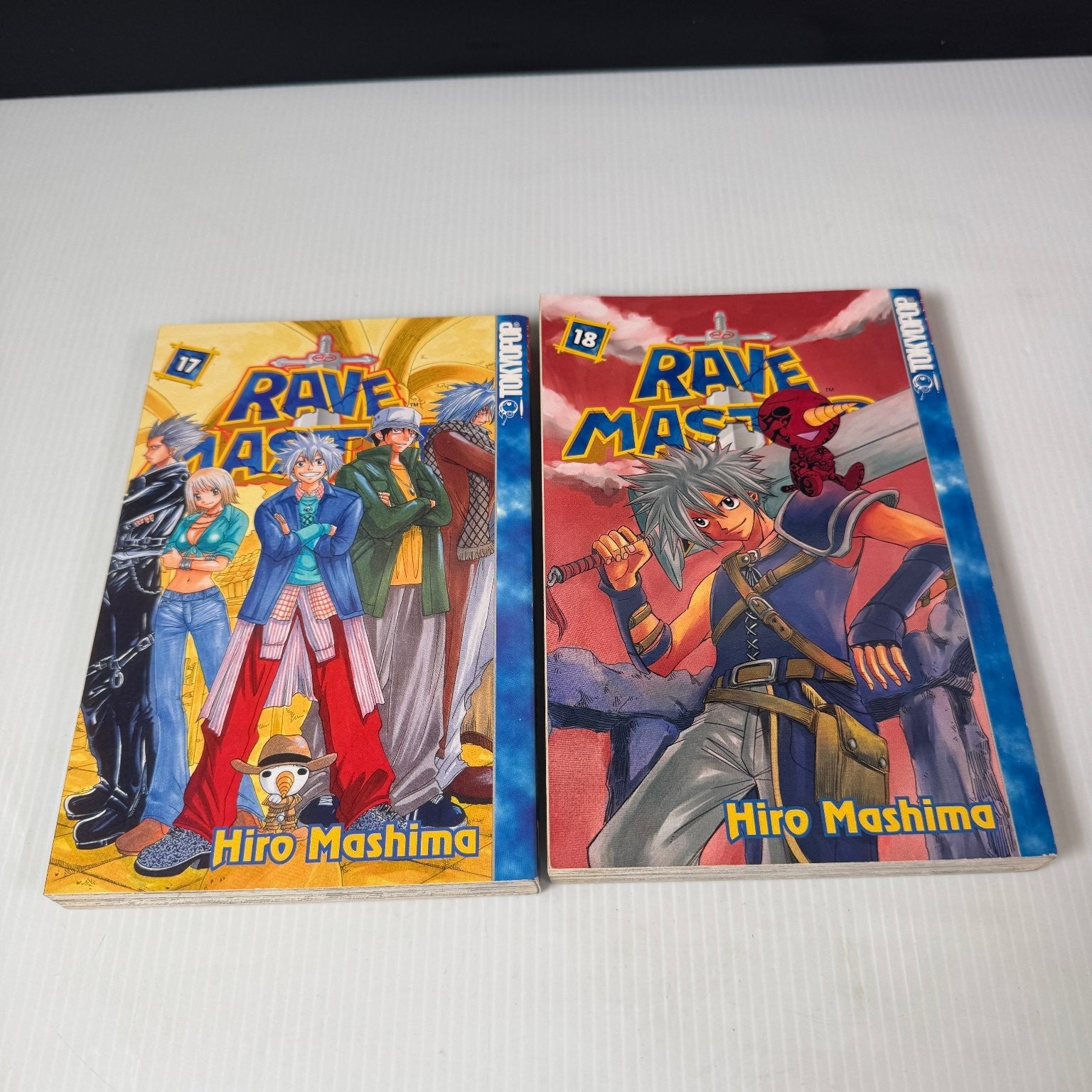 Rave Master Lot of 18 Manga Volumes 1-18 Hiro Mashima Tokyopop Starter Set