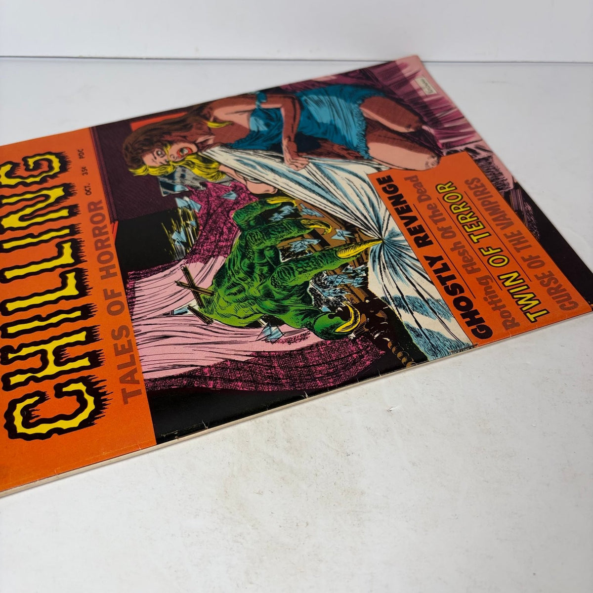 Chilling Tales of Horror Magazine October 1969 Ghostly Revenge Monster