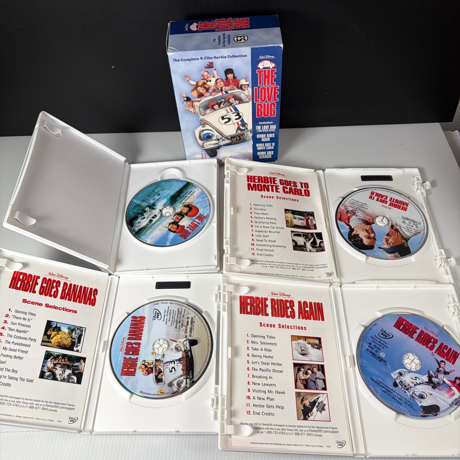 Herbie The Love Bug DVD 4-Film Collection 2005 Special Edition Disney