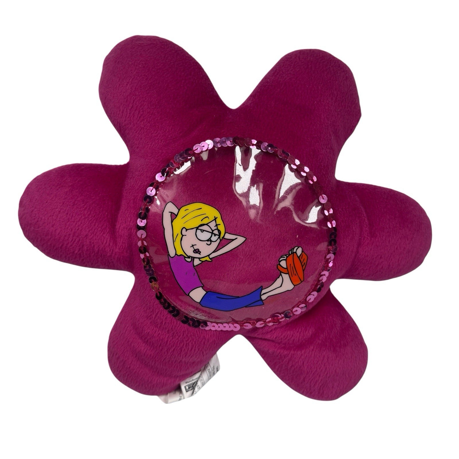 Vintage Lizzie McGuire Sequin Star Pillow Disney Channel Y2K Two-Tone