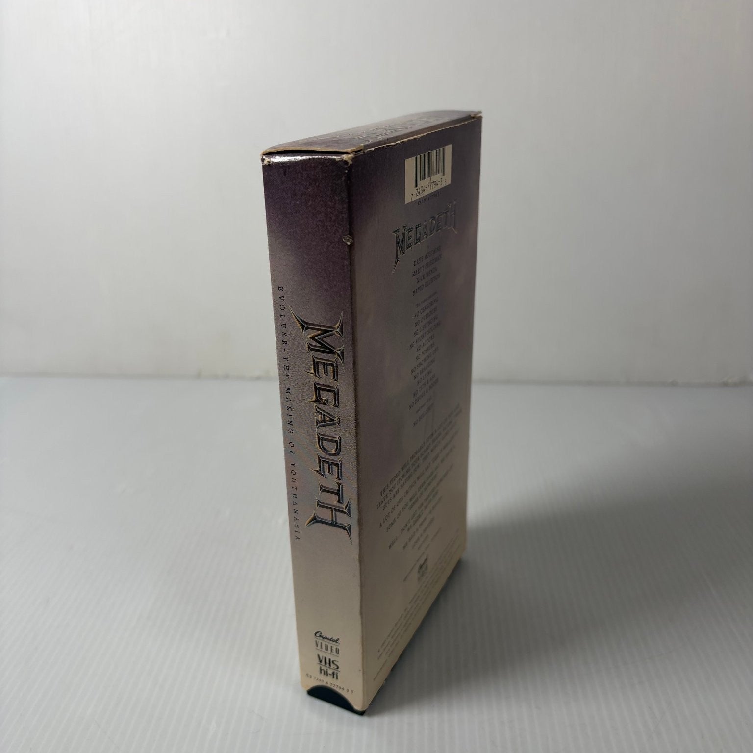 Megadeth Evolver VHS 1995 Heavy Metal Documentary Capitol Video