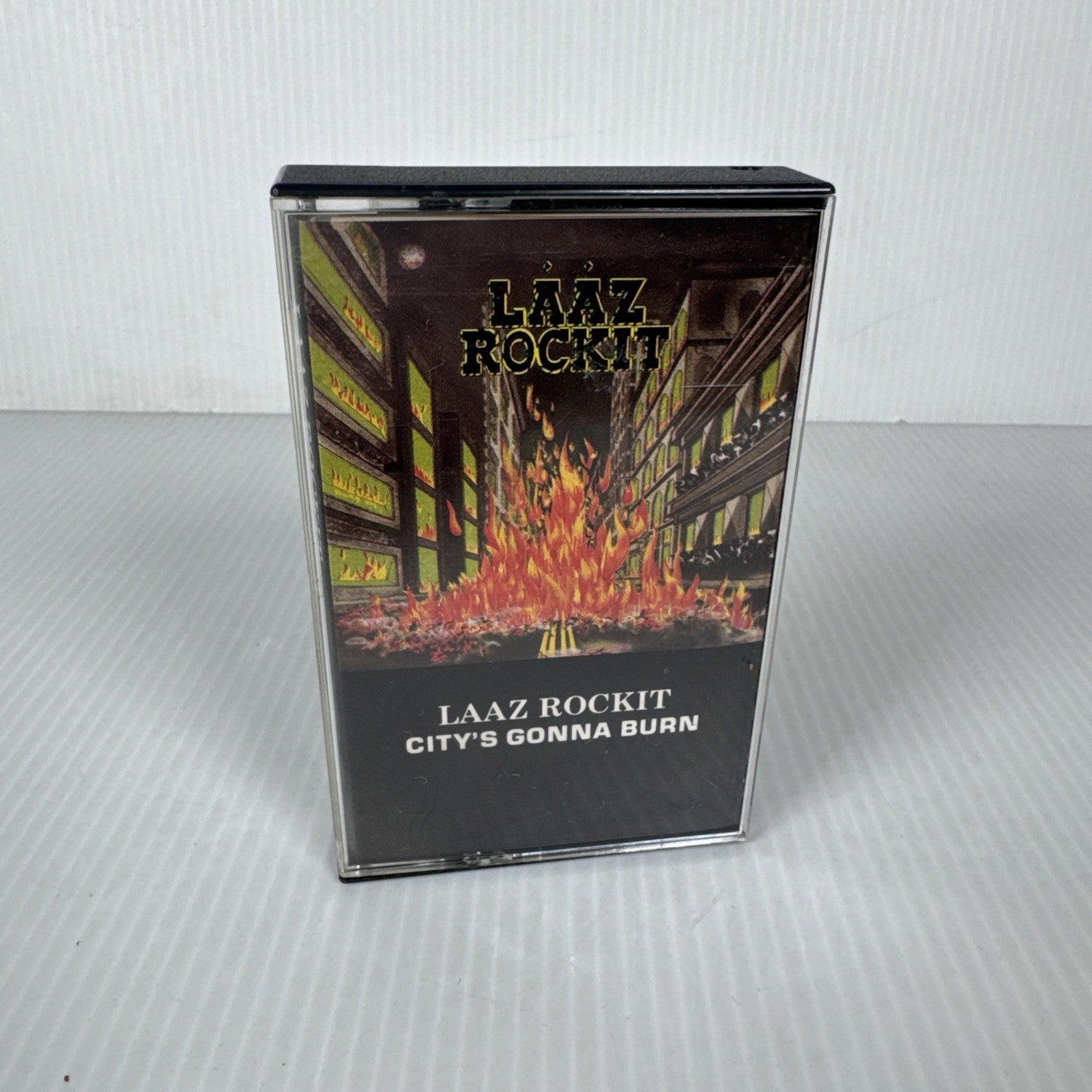 Laaz Rockit City’s Gonna Burn Cassette Tape 1984 Metal TEG Records