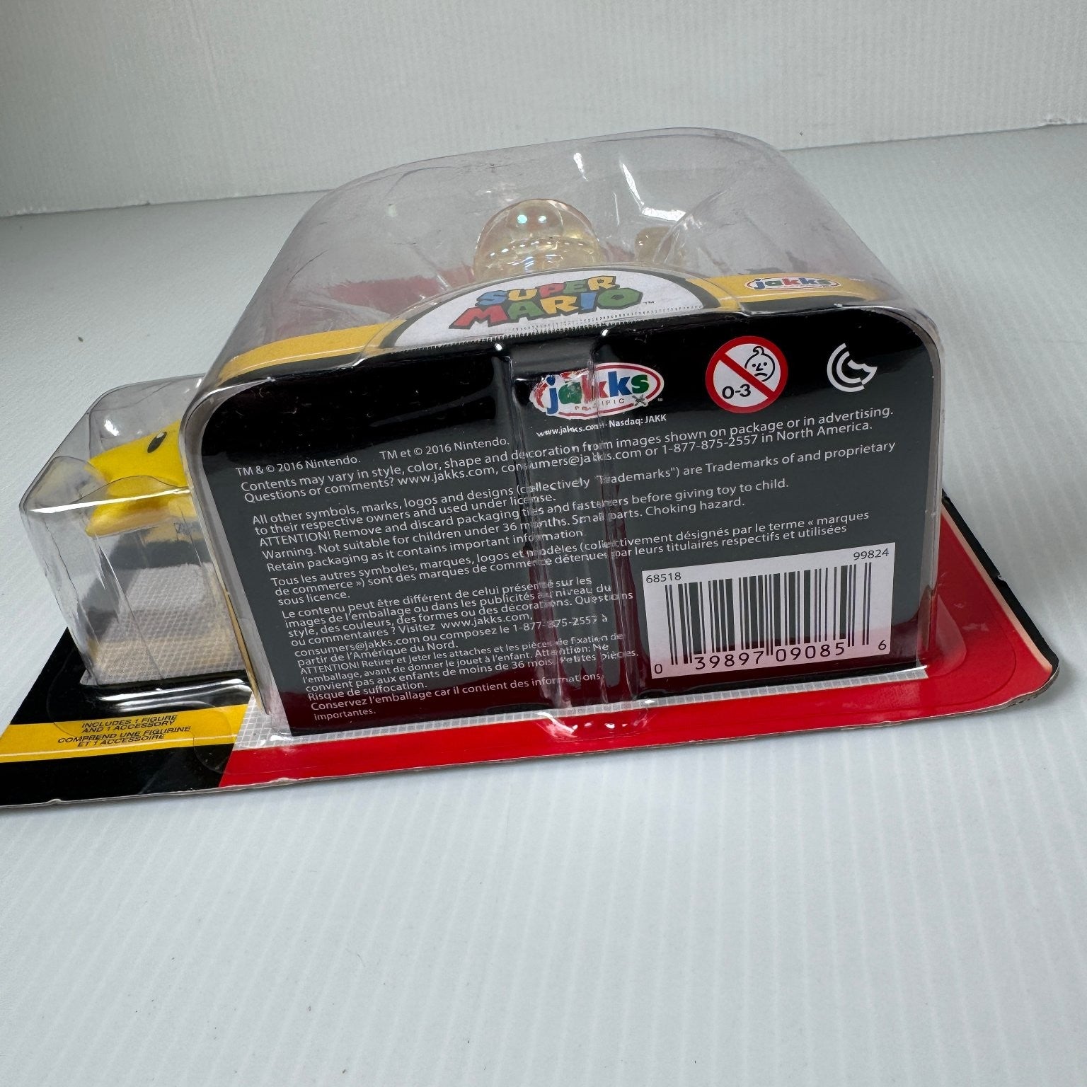 World of Nintendo Transluscent Star Power Mario Super Mario 4" Figure Series 2-3