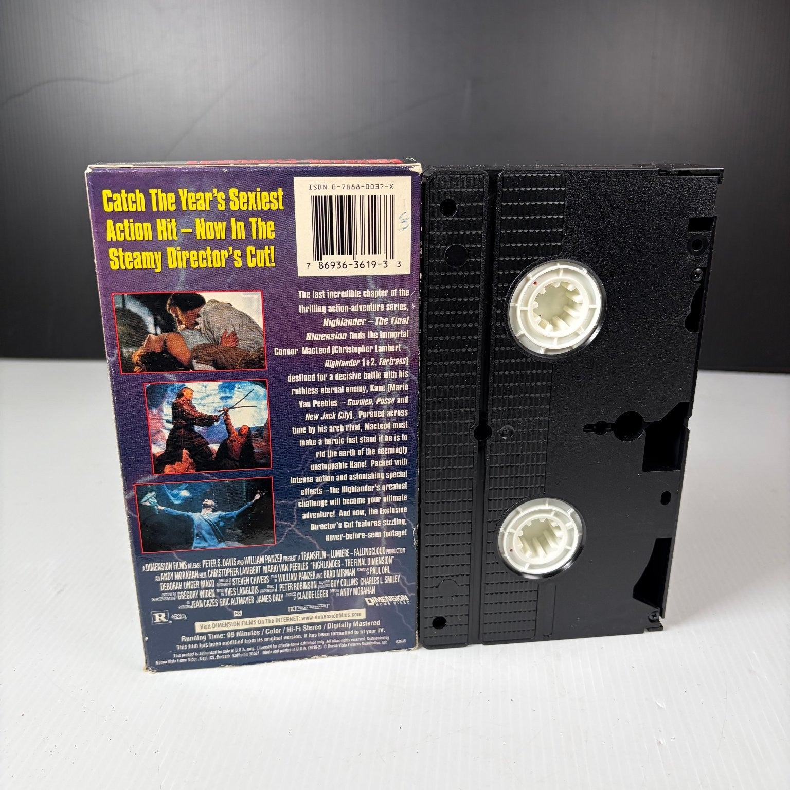 Highlander The Final Dimension VHS 1995 Action Sci-Fi Director's Cut Republic