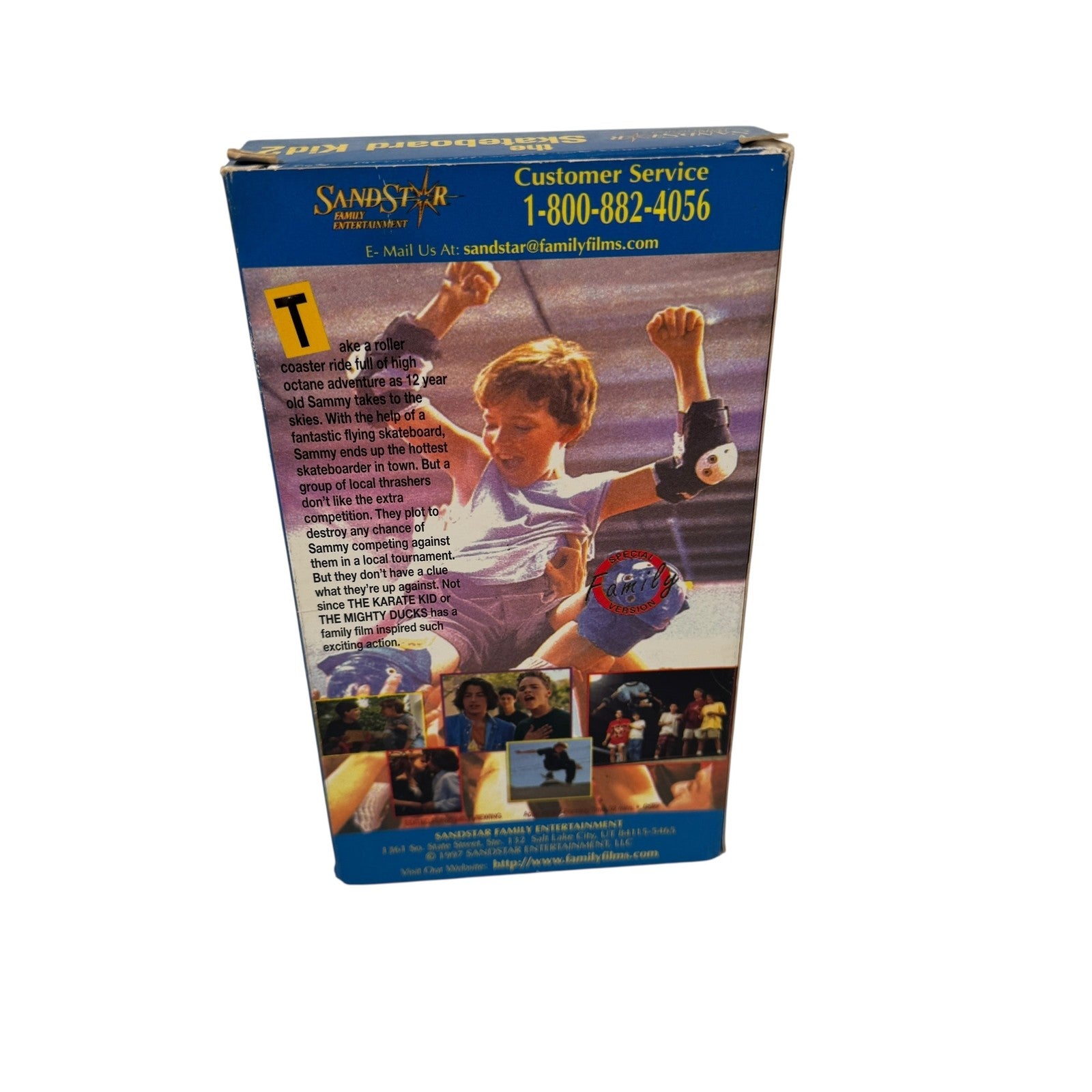 Vintage Skateboard Kid 2 VHS 90s Family Movie Rare Dee Wallace Sandstar