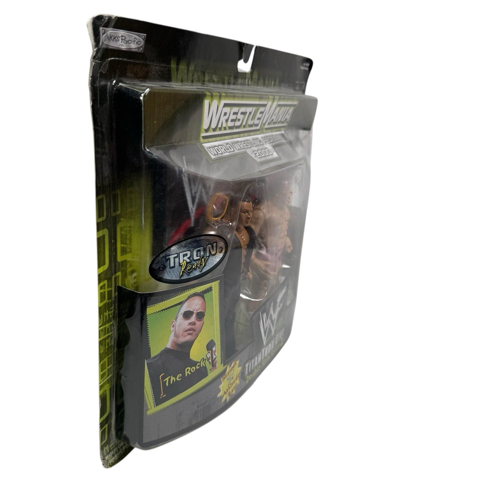 WWF JAKKS WrestleMania 2000 TitanTron Live The Rock & Billy Gunn Double Slam S2