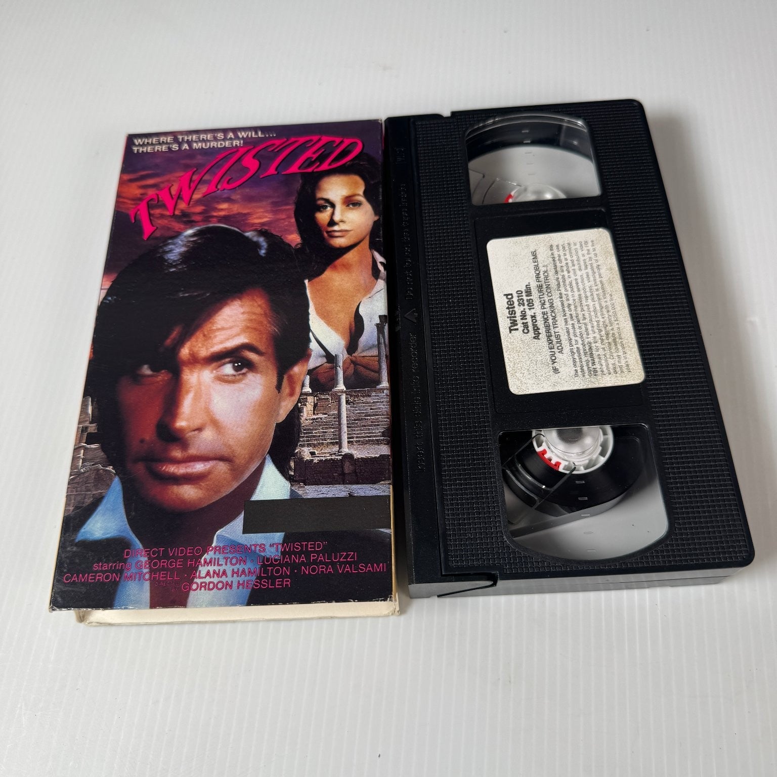 Twisted VHS 1990 Crime Thriller Original Release Direct Video