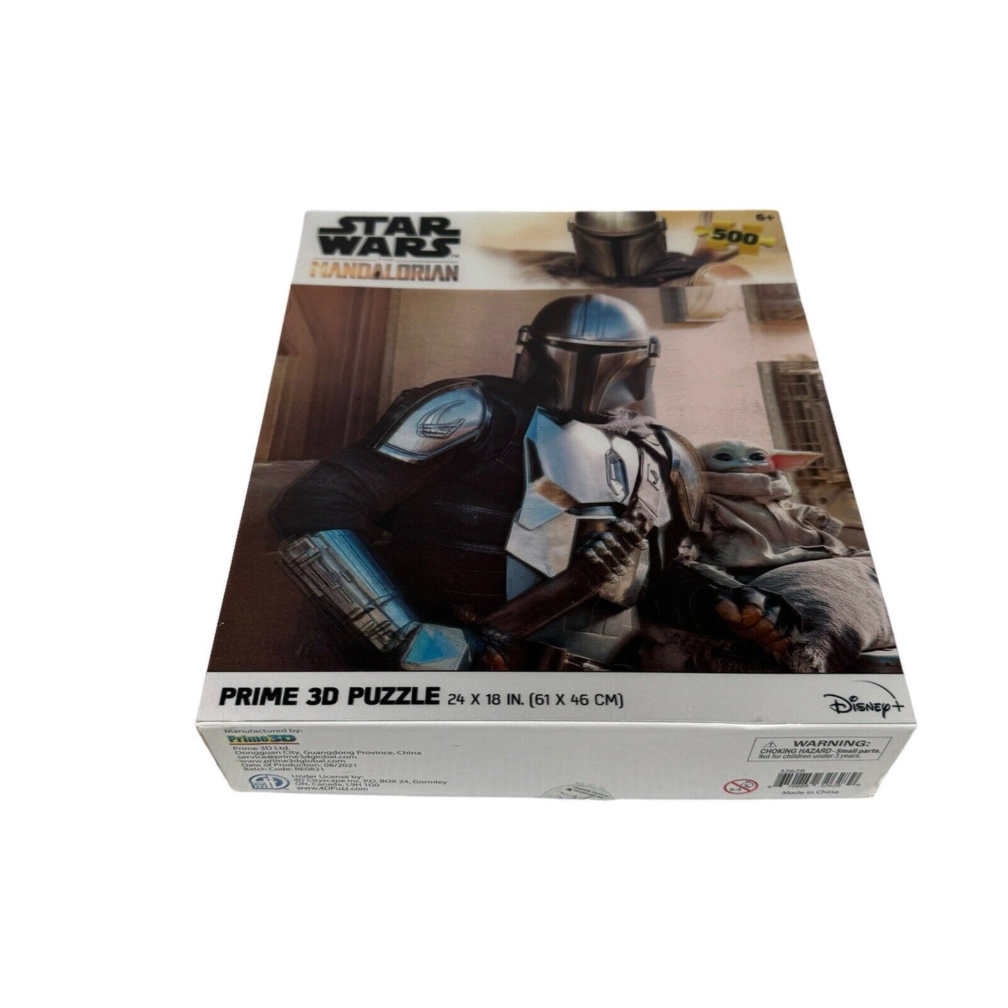 Disney Star Wars Prime 3D Puzzle The Mandalorian 500 PC 24 x 18 in Baby Yoda