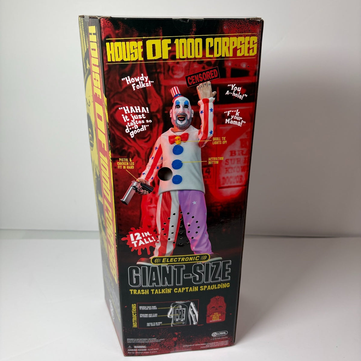 Trick Or Treat Studios House of 1000 Corpses Captain Spaulding Giant Figure  12”