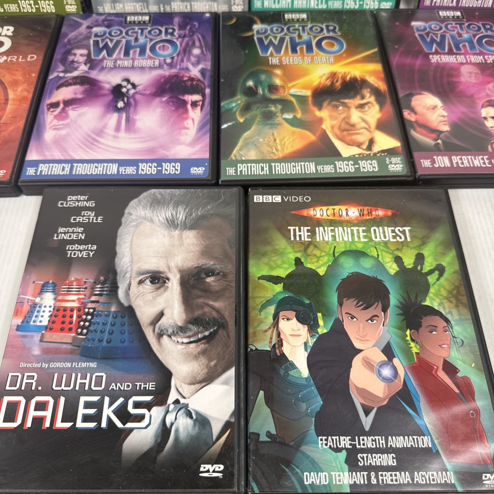 Mixed Lot Of 12 Doctor Who DVDs Early Years & Movies US Releases NTSC