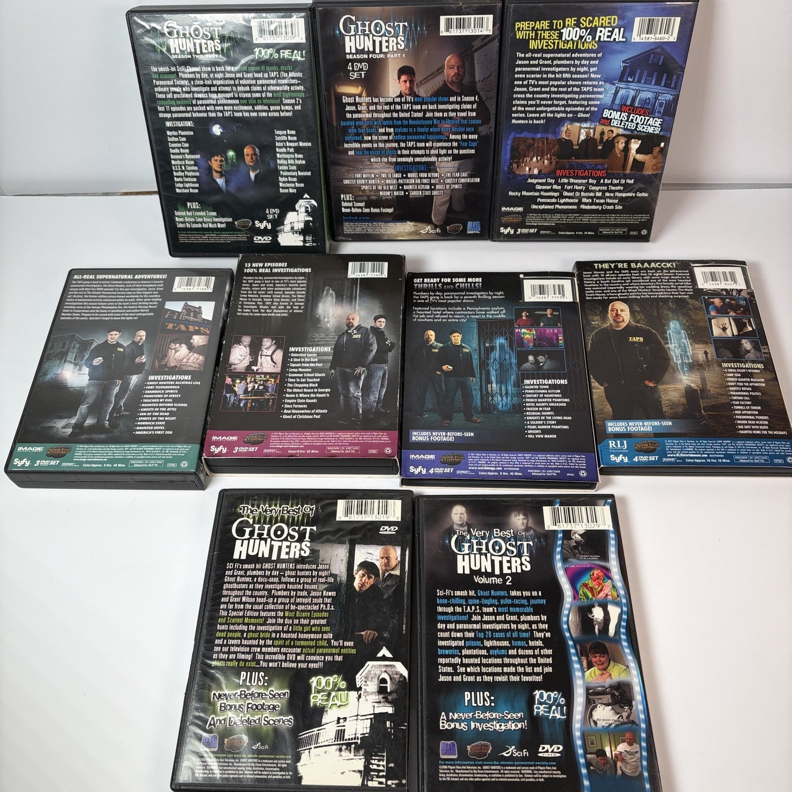 Ghost Hunters DVD Mixed Lot Seasons Collection & The Very Best Of Vols 1 2