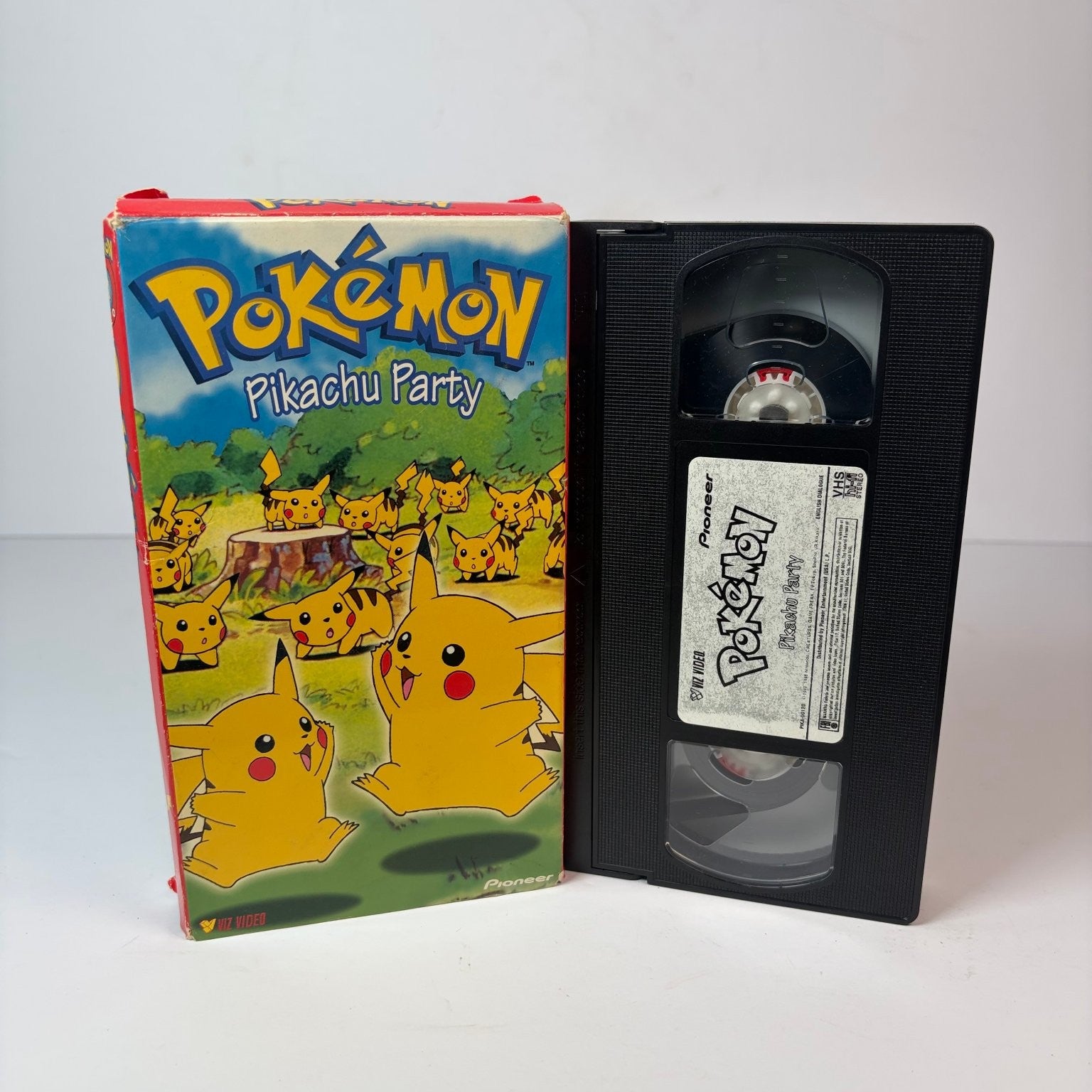 Pokemon Pikachu Party VHS 1999 Anime Kids Pioneer