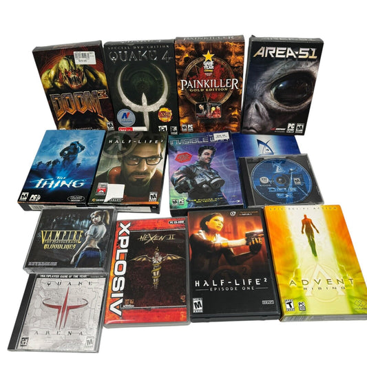 Lot of 13 Monster & Alien Horror First Person Shooter PC Games