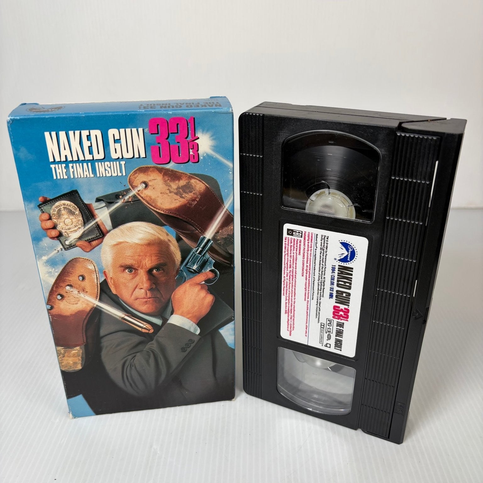 Naked Gun 33 1/3 VHS 1994 Comedy Paramount Pictures Leslie Nielsen