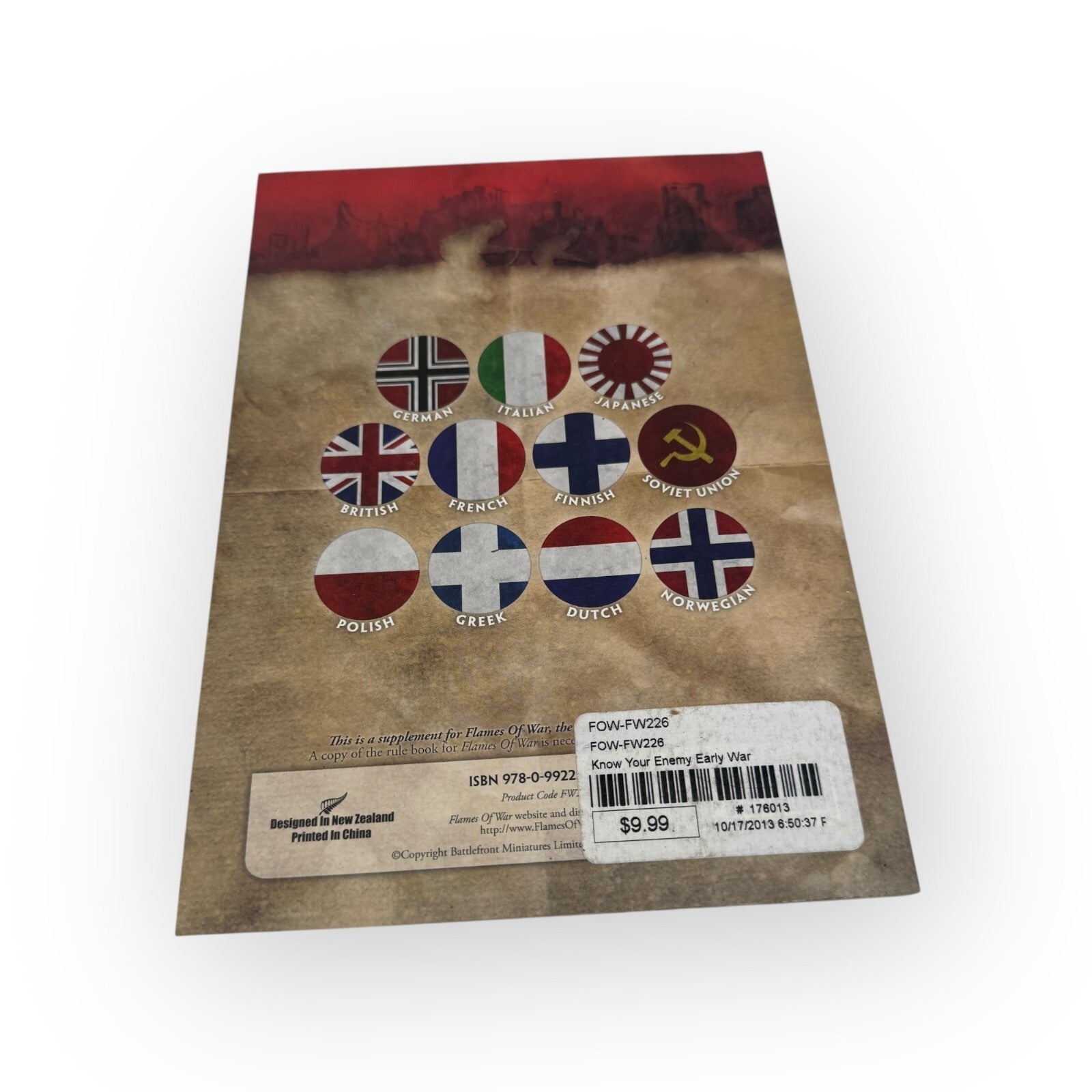 Flames of War: The WWII Miniatures Game Know Your Enemy Book FW226 Mini Booklet