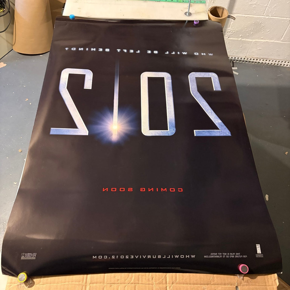 2012 Advance Teaser One Sheet Movie Poster 2009 Double-Sided Roland Emmerich
